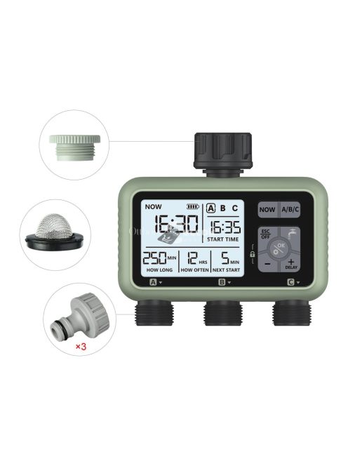 3-zónás vízidőzítő