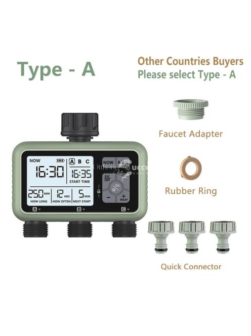 3-zónás vízidőzítő