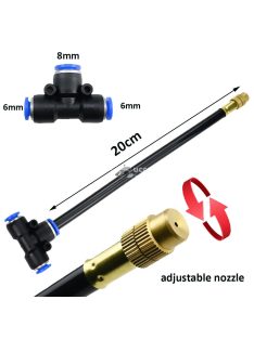 Szabadon hajlítható univerzális permetező készlet