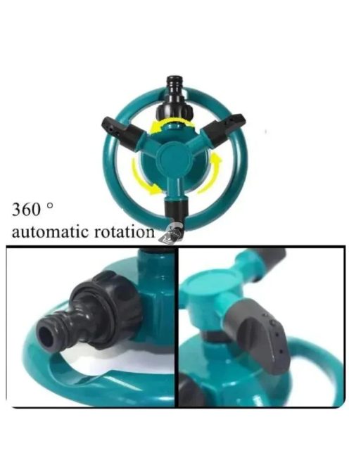 Automatikus öntöző szórófej – 360 fokban automatikusan forgó vízpermetező