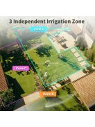 Kerti vízidőzítő – 3 zónás programozható automatikus öntöző időzítő, eső késleltető