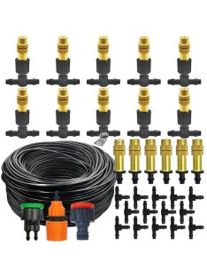 Réz ködpermetező rendszer kerti öntözéshez