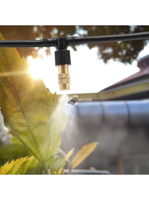 Réz ködpermetező rendszer kerti öntözéshez