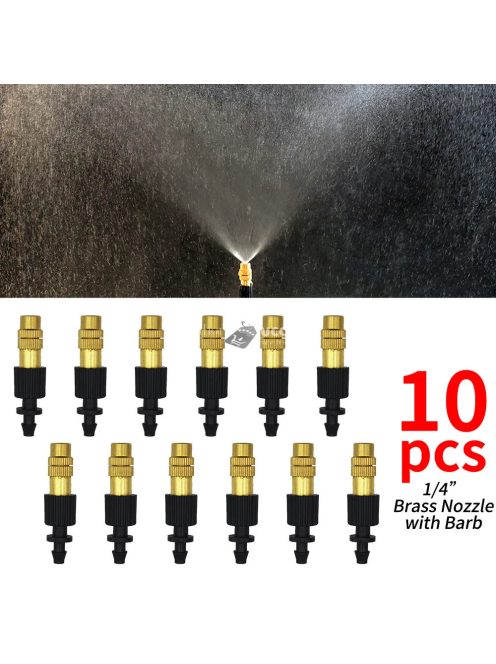 Réz ködpermetező rendszer kerti öntözéshez