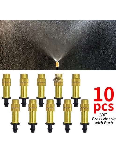 Réz ködpermetező rendszer kerti öntözéshez