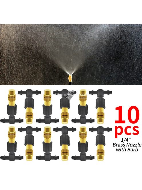 Réz ködpermetező rendszer kerti öntözéshez