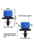 kék állítható 1/4'' öntöző ködpermetező csepegtető