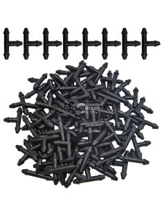 50 db 3-utas T-idom műanyag csőcsatlakozó