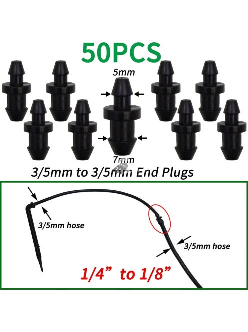 50 db 3-utas T-idom műanyag csőcsatlakozó