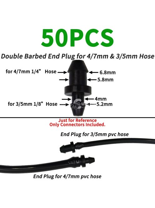 50 db 3-utas T-idom műanyag csőcsatlakozó