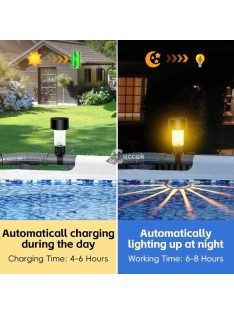   6 db napenergiás medence lámpa – vízálló LED lámpák medence díszítéshez