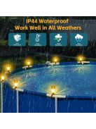 6 db napenergiás medence lámpa – vízálló LED lámpák medence díszítéshez