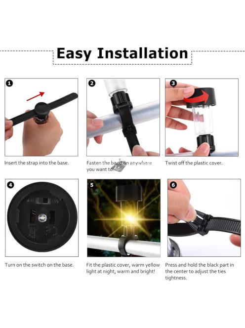 6 db napenergiás medence lámpa – vízálló LED lámpák medence díszítéshez