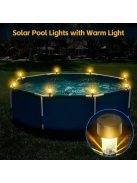 6 db napenergiás medence lámpa – vízálló LED lámpák medence díszítéshez