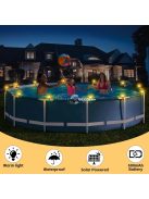 6 db napenergiás medence lámpa – vízálló LED lámpák medence díszítéshez