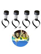 6 db napenergiás medence lámpa – vízálló LED lámpák medence díszítéshez