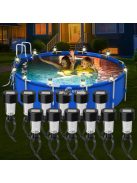 6 db napenergiás medence lámpa – vízálló LED lámpák medence díszítéshez