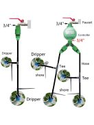 Állítható csepegtető fúvóka csepegtető öntözéshez