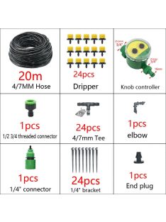  Automata csepegtető öntözőrendszer készlet időzítővel