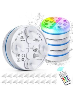 Víz alatti RGB LED lámpa távirányítóval