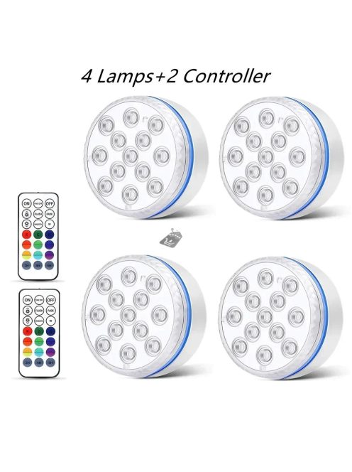 Víz alatti RGB LED lámpa távirányítóval