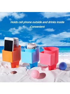 Hordozható strand poháralátét készlet