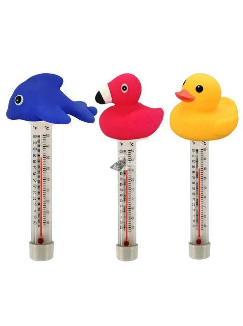 Állatos medence víz hőmérő