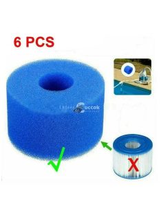 Újrahasználható hab szűrőelem medencéhez