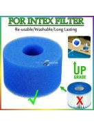 Újrahasználható hab szűrőelem medencéhez