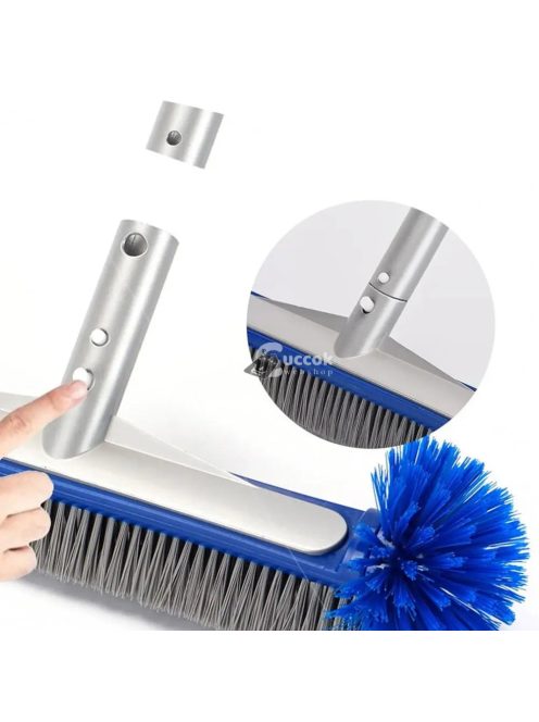 Medence tisztító kefe sarok kefével