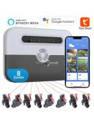 WiFi okos öntöző vezérlő 8 állomással
