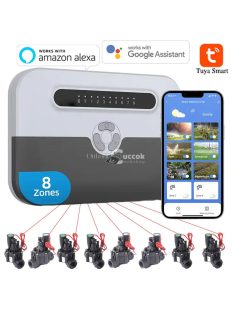 WiFi okos öntöző vezérlő 8 állomással
