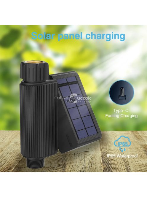 Okos WiFi-s öntöző időzítő napenergiával