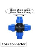 PE cső gyorscsatlakozó szelep T-elágazóval