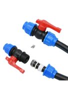 PE cső gyorscsatlakozó szelep T-elágazóval