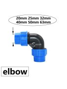 PE cső gyorscsatlakozó szelep T-elágazóval