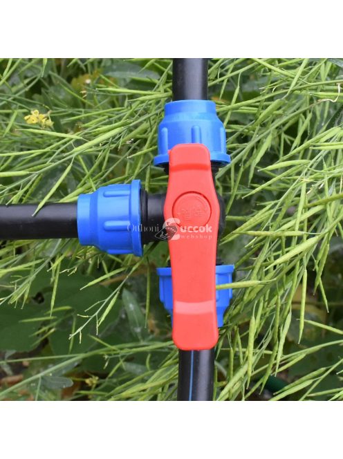 PE cső gyorscsatlakozó szelep T-elágazóval