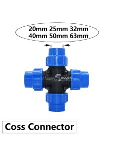 PE cső gyorscsatlakozó szelep T-elágazóval