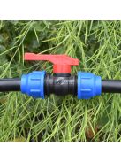 PE cső gyorscsatlakozó szelep T-elágazóval