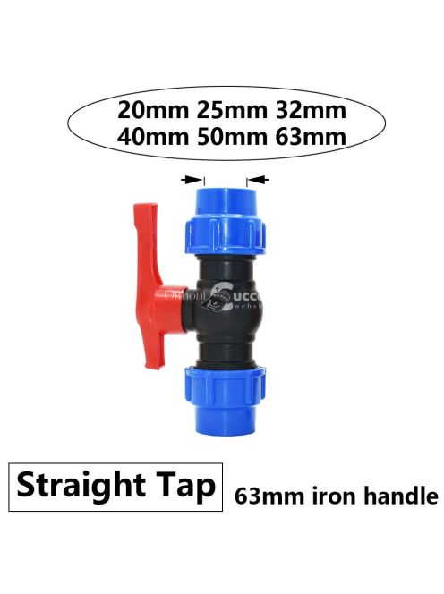 PE cső gyorscsatlakozó szelep T-elágazóval
