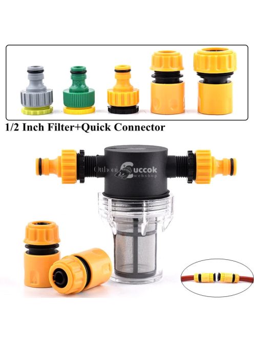 Kert öntöző szűrő gyorscsatlakozóval