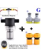 Kert öntöző szűrő gyorscsatlakozóval