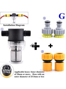 Kert öntöző szűrő gyorscsatlakozóval