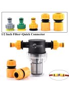 Kert öntöző szűrő gyorscsatlakozóval