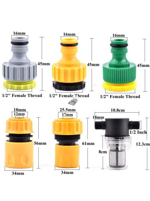 Kert öntöző szűrő gyorscsatlakozóval