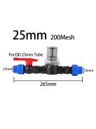 Öntözőcső szűrő különböző hálóval