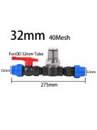 Öntözőcső szűrő különböző hálóval