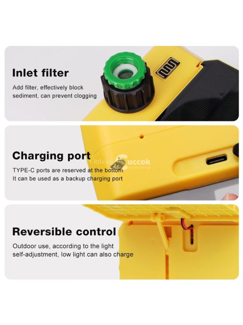 Napenergiás WiFi öntöző időzítő okos vezérléssel