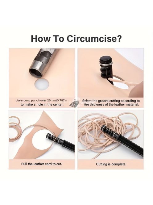 Prémium fém műbőr csíkvágó eszköz