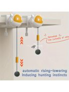 Interaktív macskajáték rajzfilmfigurás dizájnnal